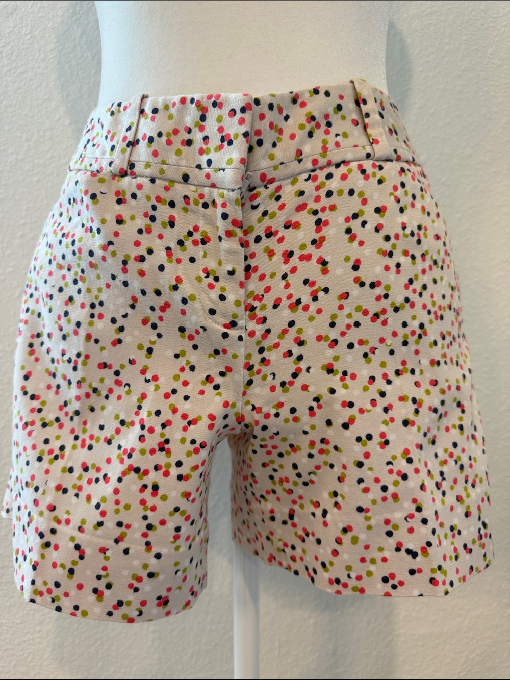 The Limited Cream Polka Dot Bermuda Shorts - Multicolor Dots